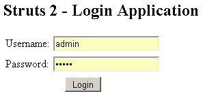 struts2 login